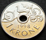 Cumpara ieftin Moneda 1 COROANA - NORVEGIA, anul 1998 *cod 797 A, Europa