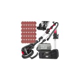 Slefuitor telescopic, masina slefuit telescopica tip girafa pentru pereti si tavan, 225 mm 1500W, 12 discuri abrazive incluse, Red Technic