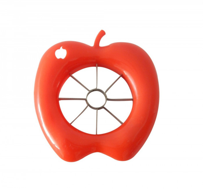 Dispozitiv pentru feliat mere, 6 felii, portocaliu