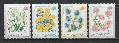 Ungaria 1994 - Flori din Europa 4v MNH foto