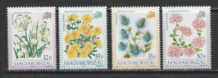 Ungaria 1994 - Flori din Europa 4v MNH