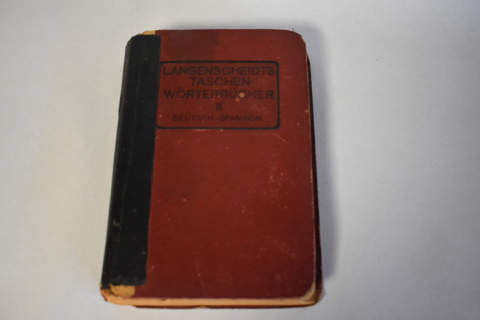 Langenscheidt Taschen W&ouml;rterbucher deutsch spanisch 1910