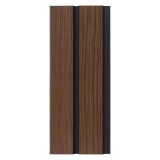 Riflaj decorativ tip panou, polimer dur, Power Ray AM1302-Phoebe, maro, 2700 x 122 x 12 mm