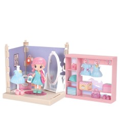 Set garderoba cu tinute, flippy, casa de papusi cu haine si accesorii