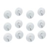 Set 12 cuiere pentru baie sau bucatarie, Transparent, HML3