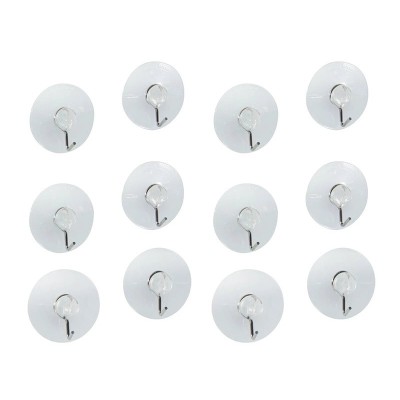 Set 12 cuiere pentru baie sau bucatarie, Transparent, HML3 foto