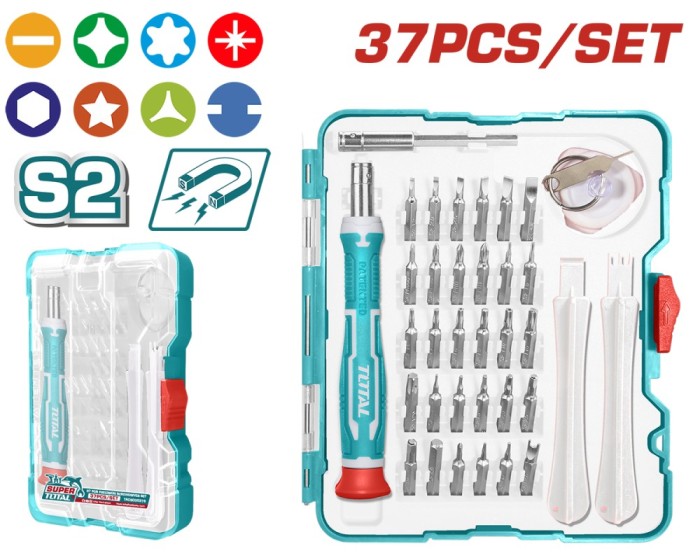 TOTAL - SET SURUBELNITE DE PRECIZIE - 37 BUC PowerTool TopQuality