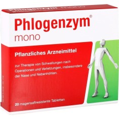 Supliment alimentar Phlogenzym Mono cu bromelaină, tablete gastrorezistente, 20 tablete