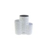 Suport cutite, 3in1, marmorat, 23x10x22,2 cm, KingHoff