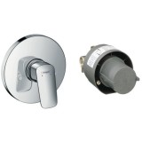 Baterie dus monocomanda, montaj incastrat, set complet, Hansgrohe Logis