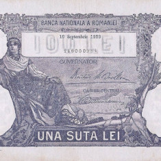 REPRODUCERE bancnota 100 lei 19 septembrie 1929 Romania