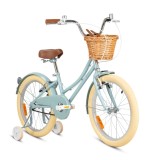 Bicicleta cu roti ajutatoare si cos, Rizz Jr, 20 inch, Gri