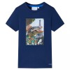 Tricou pentru copii, albastru &icirc;nchis, 92, vidaXL