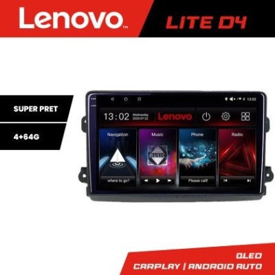 Navigatie Fiat Ducato 2021- Lenovo QLED 1K 4+64 WIFI 5Ghz carplay android auto Android KIT-ducato2024+EDT-LITE-D4-9-4+64 CarStore Technology foto