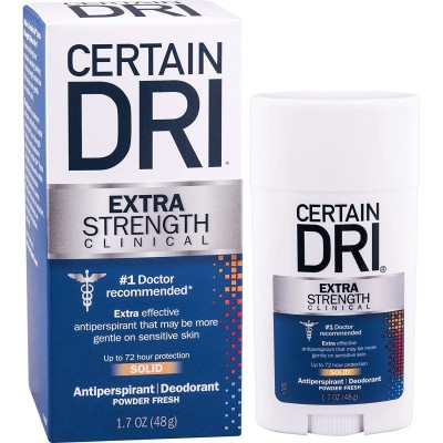 Antiperspirant Profesional, Certain Dri, Extra Strength, Rezistenta pana la 72h, Solid, 48gr foto