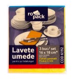 Lavete umede Ropack, 16x18cm, 3 buc/set