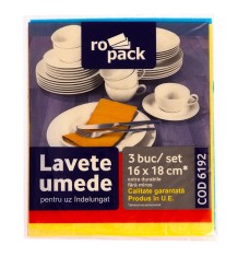 Lavete umede Ropack, 16x18cm, 3 buc set foto