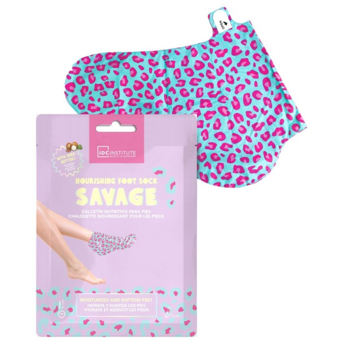 Set 2 sosete hidratante pentru picioare Savage, IDC Institute 11133