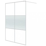 Cumpara ieftin Perete de dus walk-in, alb, 140x195 cm, sticla ESG transparenta