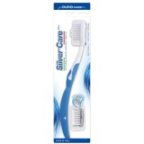 Periuta dinti Silver Care perii Duri (Hard) + 1 rezerva interschimbabila din Argint, actiune antibacteriana naturala si continua