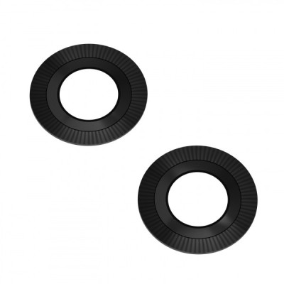 Geam Camera Spate Motorola Moto E22, Wide + Depth, Negru foto