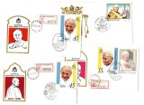 Polonia - Lot 8 plicuri cu tematica religioasa, Papa Ioan Paul II, majoritatea FDC