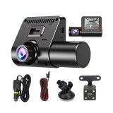 Camera auto tripla DVR, 1080P, ecran 2.4&#039;&#039;, inregistrare automata