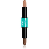 NYX Professional Makeup Wonder Stick Dual Face Lift baton pentru dublu contur culoare 04 Medium 2x4 g