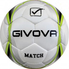 Minge fotbal Givova Match DHS, piele ecologica, marime 4, Verde/Alb foto