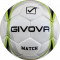 Minge fotbal Givova Match DHS, piele ecologica, marime 4, Verde/Alb
