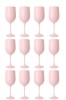 Set 12 pahar de vin elegant, reutilizabil din policarbonat, 470 ml
