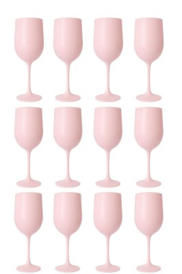 Set 12 pahar de vin elegant, reutilizabil din policarbonat, 470 ml foto