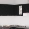 Dulap colțar suspendat vidaXL - Stejar negru - 57x57x60 cm - Fabricat din lemn prelucrat