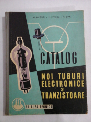 CATALOG NOI TUBURI ELECTRONICE SI TRANZISTOARE - ING. AL. POPOVICI, ING. M. SAVESCU, ING. C. SERBU foto