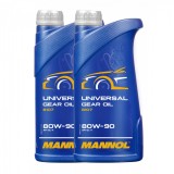 Pachet 2 litri Ulei Transmisie MANNOL Universal 80W90 GL-4 Mineral (Sarcini Grele, Anti-uzura)