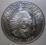 7.909 CANADA CALGARY INDIAN STAMPEDE DOLLAR JETON CASINO 1970