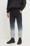 adidas pantaloni de trening din bumbac ALL SZN Dip Dye culoarea albastru marin, modelator, JI6356