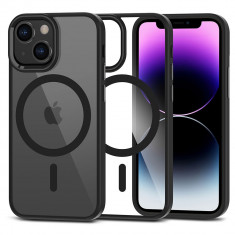 Husa Tech-Protect Magmat MagSafe pentru Apple iPhone 12 Mini/13 Mini Negru/Transparent