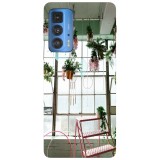 Husa compatibila cu Motorola G51 model Flower garden, Silicon, TPU, Viceversa, Transparent, Carcasa
