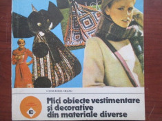 Mici obiecte vestimentare si decorative din materiale diverse foto