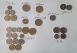 29 monede straine contemporane (Japonia, UK, Polonia, Mexic, Rep Dominicana...), Europa