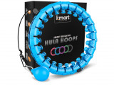 Cumpara ieftin Hula Hoop Smart K-MART, cu greutate, 24 segmente, albastru - SECOND