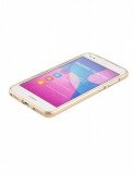 Husa Huawei P9 Lite Silicon Clear&amp;Gold BeHello