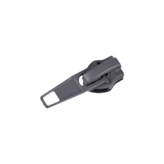Cursor metalic cu autoblocare pentru fermoar spiralat 5 mm, Gri