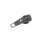 Cursor metalic cu autoblocare pentru fermoar spiralat 5 mm, Gri