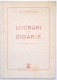 LUCRARI DE ZIDARIE de V. I. MACAROV , 1951