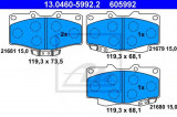 Set placute frana,frana disc TOYOTA HILUX II pick-up (LN8, RN5, LN6, YN6, YN5, LN5, RN6) (1983 - 2005) ATE 13.0460-5992.2