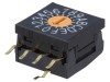 &Icirc;ntrerupător codificare HEX/BCD 16 poziții THT 1000M&Omega;