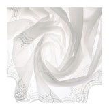 Perdea Zorlu, 15561-RR 1301, poliester, broderie, alb, H 280 cm
