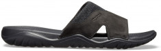 Papuci Barba?i casual Piele Crocs Swiftwater Leather Slide foto
